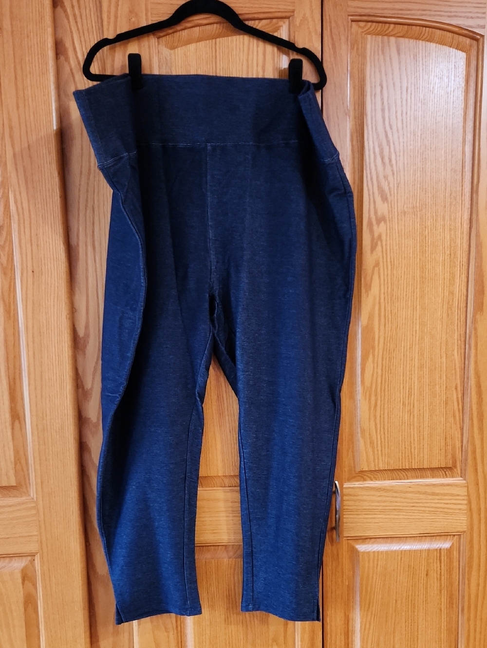 3X Super Soft High Waist Dark Blue Leggings